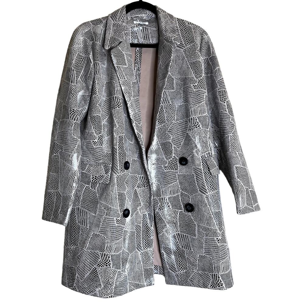 Adore Coat Women Large White Black Art To Wear Lagenlook Luxury Designer Jacket
